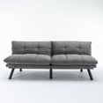 thumbnail image 6 of Noble House 70.8" Convertible Folding Twin Size Sofa Bed, Modern Couch with Adjustable Arm & Backrest, Light Gray, 6 of 6