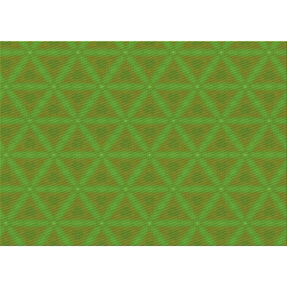 Ahgly Company Machine Washable Indoor Rectangle Transitional Pea Green Area Rugs, 6' x 9'