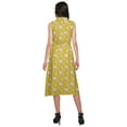 thumbnail image 4 of Moomaya Womens Sleeveless Lapel Collar Dress With Pockets Printed Summer Wear, 4 of 5