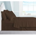 thumbnail image 2 of Swift Home Collection de Literie de Luxe, Ensembles de Draps 6 Pcs en Microfibre Brossée Ultra Douce, Extrêmement Durables - Ajustement Facile - Résistant aux Plis - (Inclut 2 Taies d'Oreiller Bonus), California Très Grand, Brun, 2 of 5