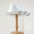 thumbnail image 6 of JYYYBF Women Cowgirl Hat Set Rhinestone Star Western Hat with Bandana and Sunglasses for Bachelorette Party, 6 of 8