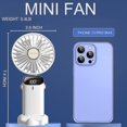 thumbnail image 3 of Mini ventilador de bolsillo plegable recargable por USB, 3 of 3