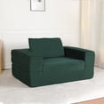 thumbnail image 3 of Timbernest Convertible Sofa Bed Folding Sleeper Sofa Corduroy Boneless Floor Couch for Living Room, Bedroom, Dark Green, 3 of 10
