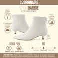 thumbnail image 3 of Cushionaire Barbi Women's Kitten Heel Dress Bootie – Soft Vegan Leather, Memory Foam Padded Insoles and Back Zipper, Spring Boots for Women, 3 of 16