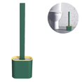 thumbnail image 2 of Wall Mounting Silicone Flex Toilet Brush,wall Toilet Wand No-slip Long Handle Soft Silicone Bristle Clean Toilet Corner Easily, 2 of 3