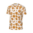 thumbnail image 6 of Wukai Yellow Biscuit Print Men's Short-Sleeved Mesh T-Shirt,Quick-Dry Short Sleeve Workout T-Shirt-4X-Large, 6 of 8
