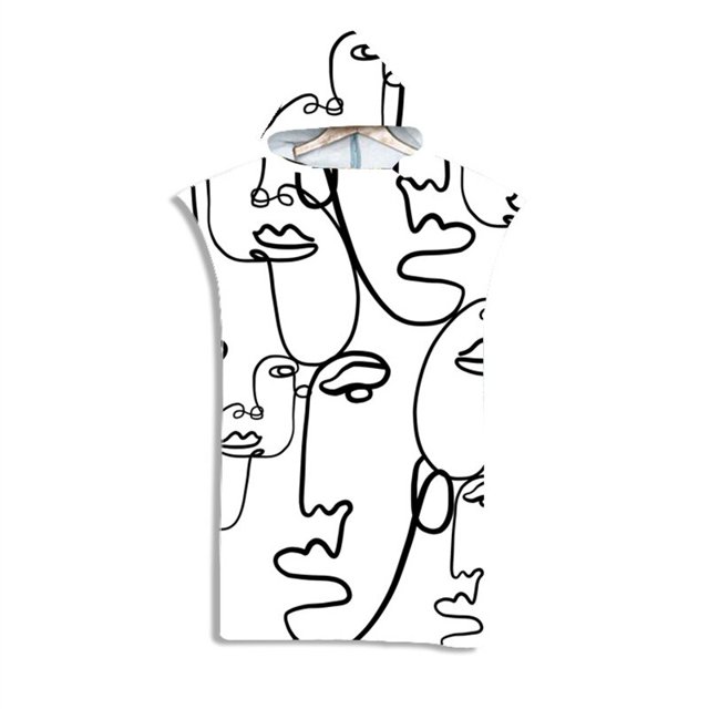 Poncho de Surf de microfibra Unisex, toalla con capucha, secado rápido, bata cambiante, Toalla de baño al aire libre, calentador para Surf y buceo
