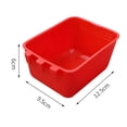 thumbnail image 6 of Oiur 10 Pcs Chicken Cage Cups Hanging Feeding Cups Bird Food Bowls Bunny Cage Feeding Bowl for Pet Parrot Poultry Pigeon Wire Cage,Red, 6 of 7
