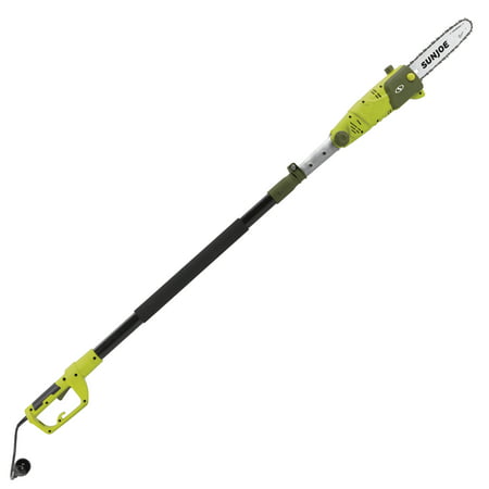 Sun Joe SWJ803E Electric Multi-Angle Pole Chain Saw | 10 inch | 8.0 Amp (Best Tree Trimming Chainsaw)