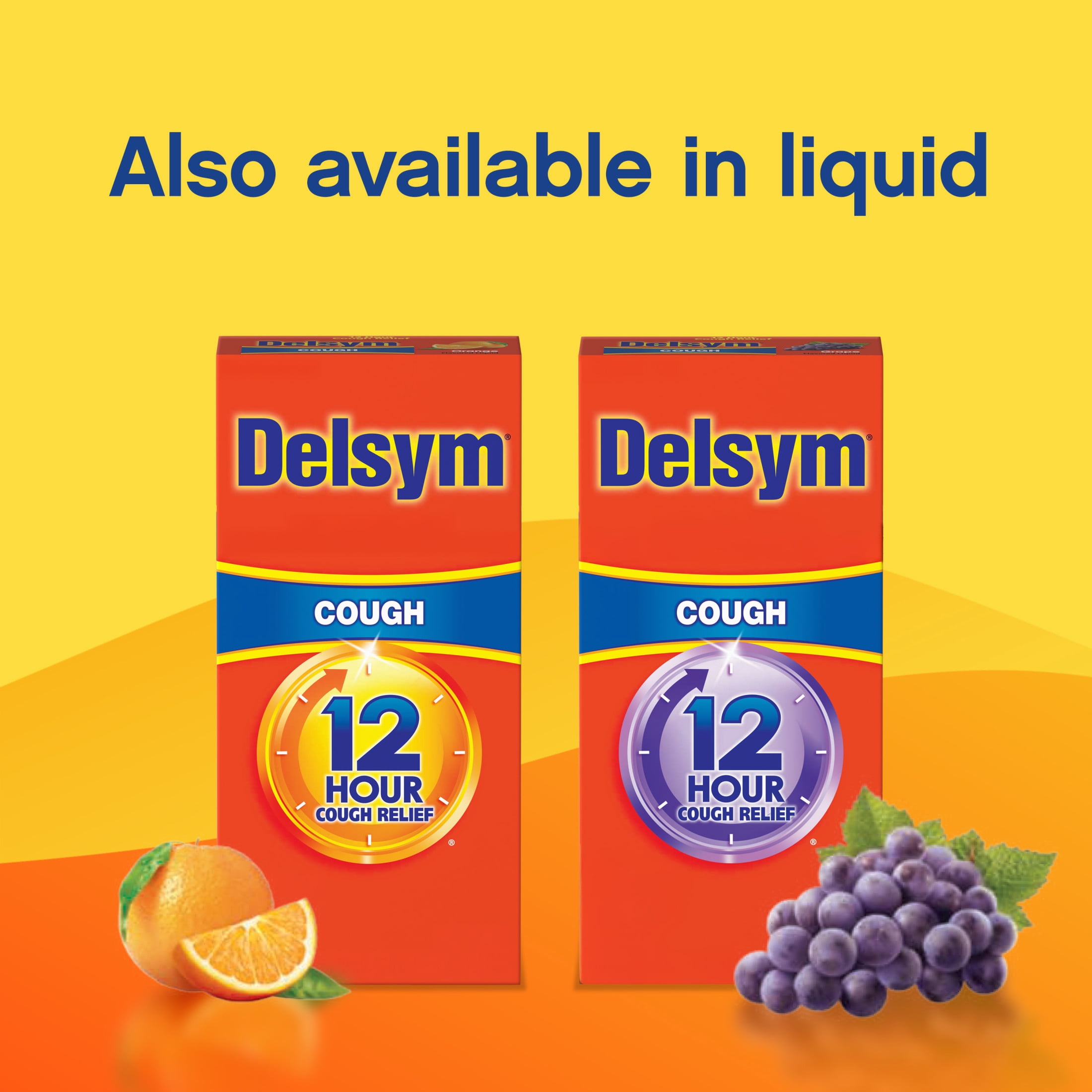 Maximum Strength Delsym Cough Suppressant,  Fast Release Caplets,  lasts up to 8 hour day or night, 20 count.