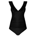 thumbnail image 5 of Hilor Womens Two Piece Bathing Suits Tummy Control Swimwsuit Ruffled V Neck Tankini Swimwear, 5 of 8