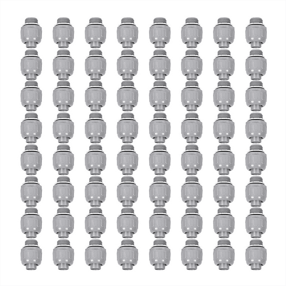 30 Pcs 1/2 Inch Liquid Tight Connector PVC Electrical Conduit Fittings Connector Flexible Conduit Connector for Home