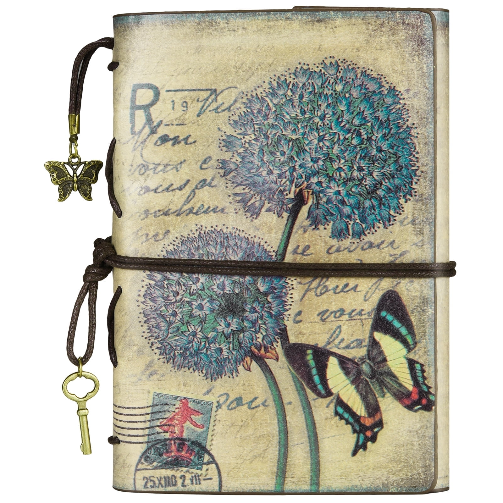 OMEYA Vintage Leather Journal, 7.3" x 5.1", 180 Pages photo 1