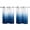 Blue, variant on Blue Ombre Stripe Kitchen Curtains Small Short 39 Inch Length, Abstract Art Gradient Watercolor Grommet Top Bedroom Living Room Curtains, Light Filtering Cafe Curtain Drapes 2 Panels Set 55''x39''