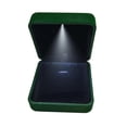 thumbnail image 5 of QIQUWOHUL LED Lighted Ring Box Earring Ring Bracelet Necklace Case Wedding Ring Jewelry Display Packaging Organizer Storage Holder Engagement Jewelry Display Case Box, 5 of 7