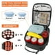 thumbnail image 3 of Femuar Fiambrera para hombres, mujeres, adultos, pequeña bolsa de almuerzo para oficina, trabajo, picnic, lonchera portátil reutilizable, color negro, 3 of 5