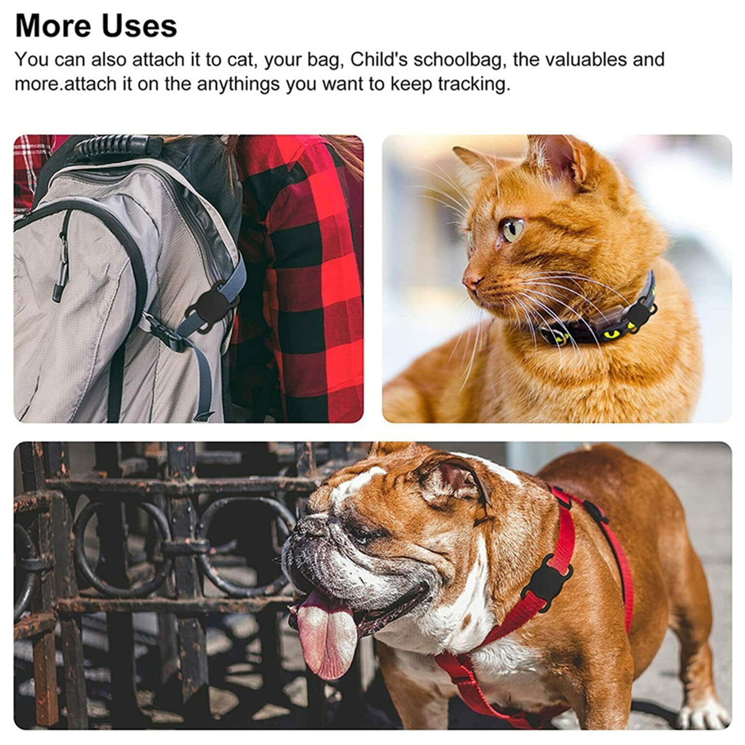 Pefilos Air Tag Dog Collar Holder, Protective Silicone Pet Collar Case for Apple Air tag 2021, Compatible with Cat Dog Collars Charms & Pets Accessories, Black Pefilos Air Tag Dog Collar Holder, Protective Silicone Pet Collar Case for Apple Air tag 2021, Compatible with Cat Dog Collars Charms & Pets Accessories, Black
