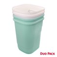 thumbnail image 3 of Bote de Basura Chico 2 Pack con Tapa Balancín  - Basurero de Plástico Resistente, Papelera para Baño, Cocina y Oficina (Blanco), 3 of 4