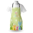 thumbnail image 3 of Easter Apron Pale Polka Dotted Background with Colorful Cartoon Bunnies Abstract Animal Design, Unisex Kitchen Bib Apron with Adjustable Neck for Cooking Baking Gardening, Multicolor, by Ambesonne, 3 of 3