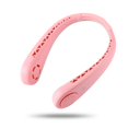 thumbnail image 1 of Ventilador de cuello sin aspas para colgar de 3 velocidades (rosa), ventilador de cuello portátil recargable con manos libres, ventilador portátil con banda para el cuello estilo auriculares, 1 of 5