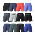 thumbnail image 2 of Pantalones cortos deportivos para hombre, para correr, maratón, atletismo, holgados, de tres puntos, de secado rápido, con forro, anti-running, de doble capa, para fitness, 2 of 6