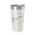 thumbnail image 1 of Lake Ocoee Map Tumbler Travel Mug Insulated Laser Engraved Coffee Cup Tennessee 20 oz White, 1 of 1