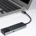 thumbnail image 3 of Tarjeta de sonido 6 en 1 para ordenador, convertidor de audio externo USB 5.1 multifunción para portátil, de aluminio, 3 of 6