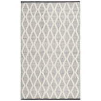 SAFAVIEH Natura Urban Diamond Area Rug, Black/Ivory, 3' x 5'