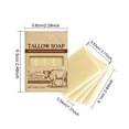 thumbnail image 3 of Kokovifyves Grass Feeding Tallow Soap 120g Mild Cleaning Care Soap Removes Body Odor Cold Cleaning Bath Fresh and Comfortable Red Foam, 3 of 9