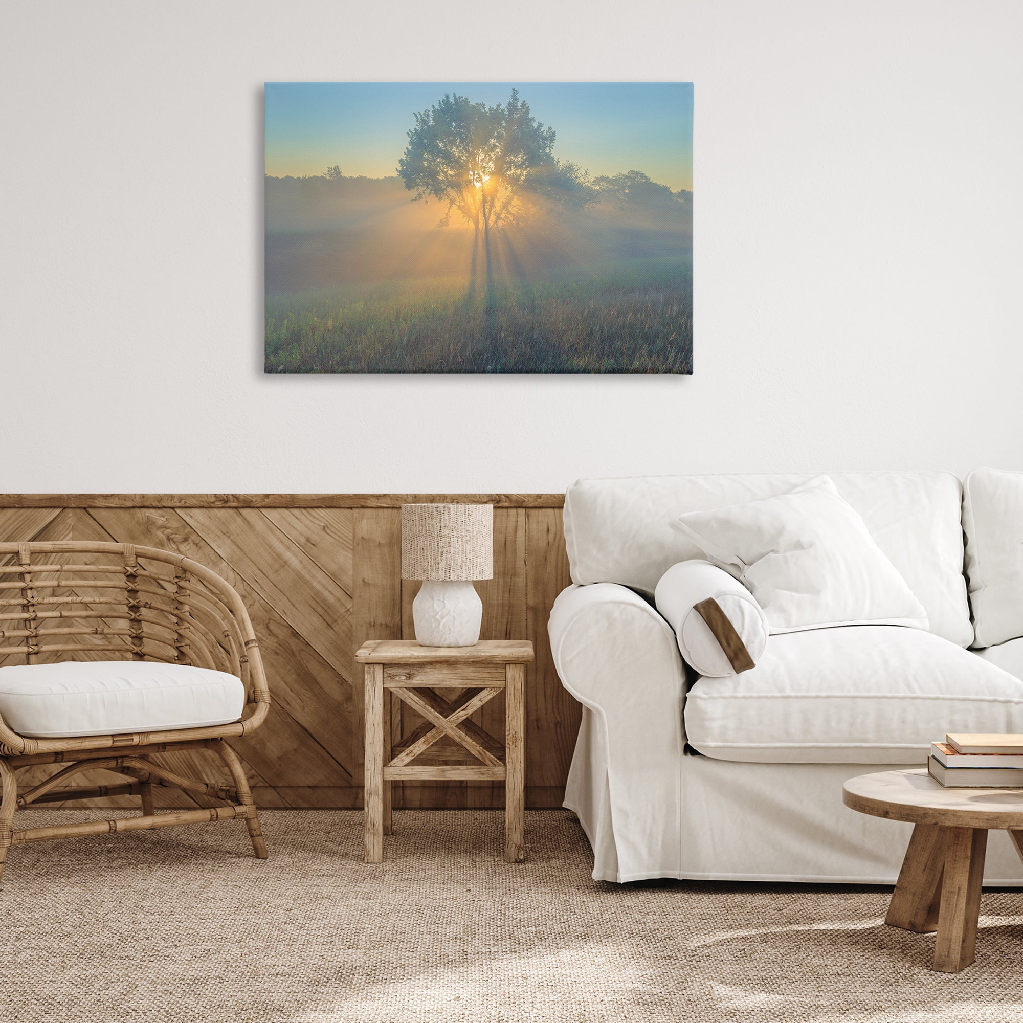 Stupell Industries Bright Sunlit Tree Landscape & Nature Photography Wrapped Canvas Art Print Wall Art, 36 x 24