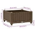 thumbnail image 2 of vidaXL Raised Bed 15.7"x15.7"x9.1" Polypropylene, 2 of 6