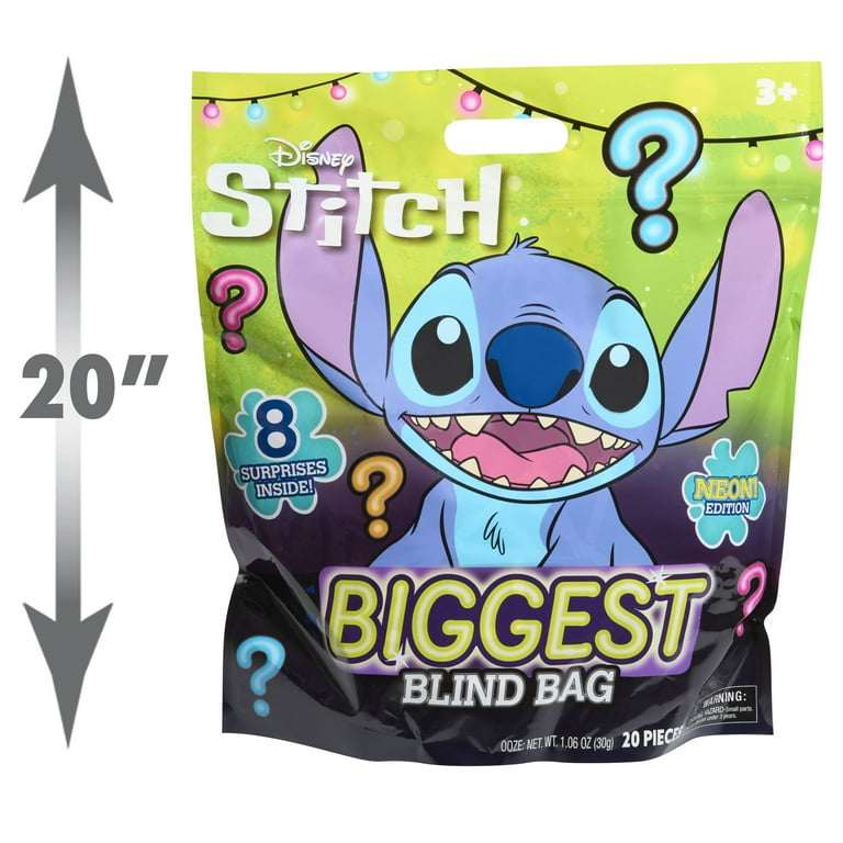 Disney Stitch Biggest Blind Bag 8 Surprises Inside Neon Figures Kids Toys for Ages 3 up Walmart