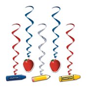 Beistle 57613 School Days Whirls - Pack of 6