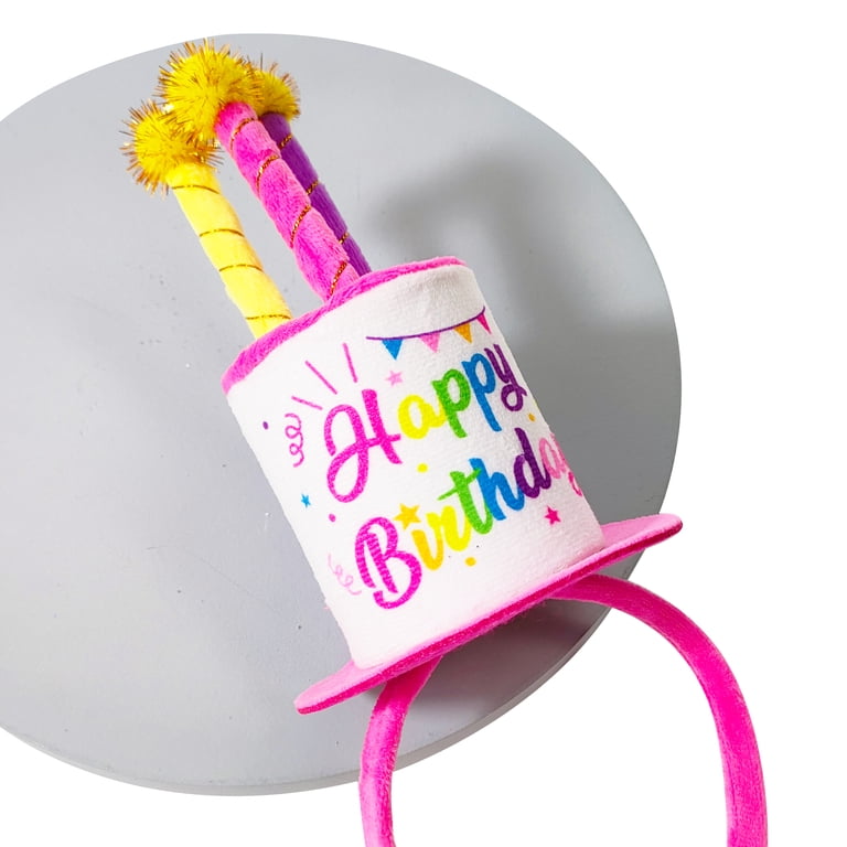 Simply Sweet Plush Birthday Cake Headband, Multicolor - Walmart.com