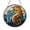Acrylic 3.5 Inch, variant on Stained Glass Seahorse Window Hanging Ornament, Wave Inspired Nautical Decor, Vibrant Light Catching Art for Home Interior