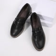 thumbnail image 3 of Dazzher Women's Classic Penny Loafers Round Toe Platform Slip On Shoes for Casual Daily Wear, 3 of 7
