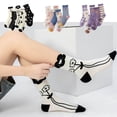 thumbnail image 3 of Stocking Cozy Seasonal Crew With 3D Floral Patterns For Everyday Comfort And Stylish Casual Wear, 3 of 4
