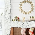 thumbnail image 6 of Christmas Door Hanging Decorations, Rattan Christmas Tree Decorations, Flexible Electroplated Pine Needle Wreath, White PVC Material, 270cm Length, Elegant Ruffle Style, Festive Holiday Decor, 6 of 6