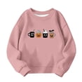 thumbnail image 6 of WQNVRNR Girl Halloween Sweatshirt Casual Crew Neck Pullover Pumpkin Ghost Graphic Long Sleeve Tops Shirt Pink 6-7 Years, 6 of 6