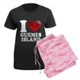 thumbnail image 5 of CafePress - I Heart Guemes Island Pajamas - Women's Short Sleeve Print T-Shirt and Pants Dark Cotton Pajama Set, 5 of 7