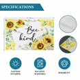 thumbnail image 6 of Sunflower Floral Placemats Set of 6, Farmhouse Pastoral Daisy Bees Botanical Placemats for Dining Table, Place Mats for Kitchen Tabletop, Waterproof Wipeable Dining Table Mats Set, 6 of 9