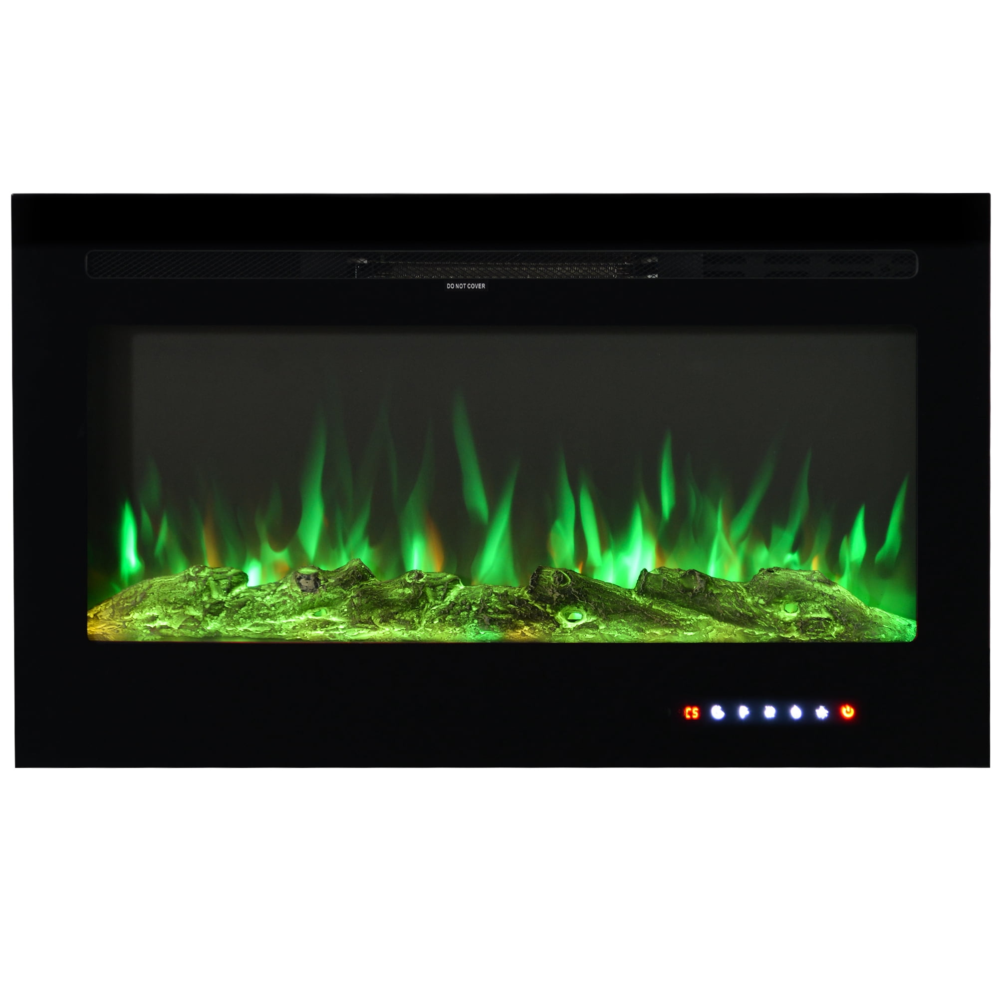 36 Electric Fireplace Heater Wall Mounted Electric Fireplace Etl Certification Remote Control Electric Fireplace Insert With Adjustable Color 750 1500w Te1074 Walmart Com
