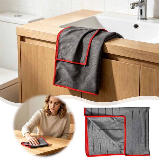 Outdor Fiber Cleaning Cloth Reusable Fiber Cleaning Cloth Water Stains And Polishes Suitable For Homes Windows