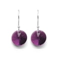 thumbnail image 3 of Juego de aretes y cadena ZVEZDA con dije corte Xilion plata mexicana ley .925 Amatista, 3 of 4