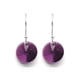 thumbnail image 3 of Juego de aretes y cadena ZVEZDA con dije corte Xilion plata mexicana ley .925 Amatista, 3 of 4