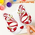 thumbnail image 4 of 3 mascarillas de gato pintadas a mano, para niños de guardería, Halloween, disfraz, cosplay (blancas), 4 of 5