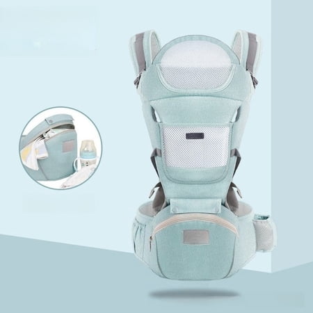 Hip Carrier for Baby - Easy to Wear Ergonomic Front Facing Baby Carrier with Hip Seat for 7–45 lbs - Baby Harness with Back Support, Breathable & Adjustable