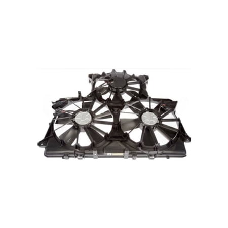 KarParts360 For Chevy Silverado 1500 LTD/Silverado 1500 Nueva 2022 Radiator Fan | Plastic Material | Black Blade Color | Female Blade Connector | Replacement For 84174291, 84337481