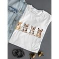 thumbnail image 3 of Corgi Pups Banner T-Shirt Women -Image by Shutterstock, Female 4X-Large, 3 of 4