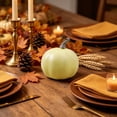 thumbnail image 4 of Fall Decor Halloween Pumpkin Decorations Yellow Blue Foam Artificial Pumpkin Pastel Autumn Harvest Tabletop Decor Farmhouse Cottagecore Tiered Tray Centerpiece for Thanksgiving (1PCS), 4 of 7